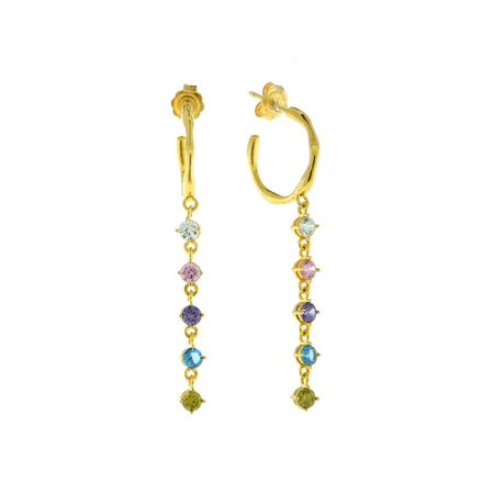 Aretes Aurora Bañado en Oro 24K