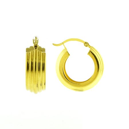 Aretes Bold Bañado en Oro 24K