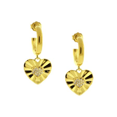 Aretes Celestial Bañado en Oro 24K