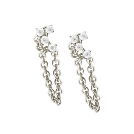 Aretes Cadena de Plata 925