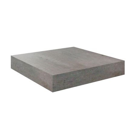 Repisa Flotante Spaceo Textura Cemento Gris 23x23.5 cm