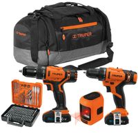 Taladro inalámbrico percutor 20V atornillador12V nivel laser maleta