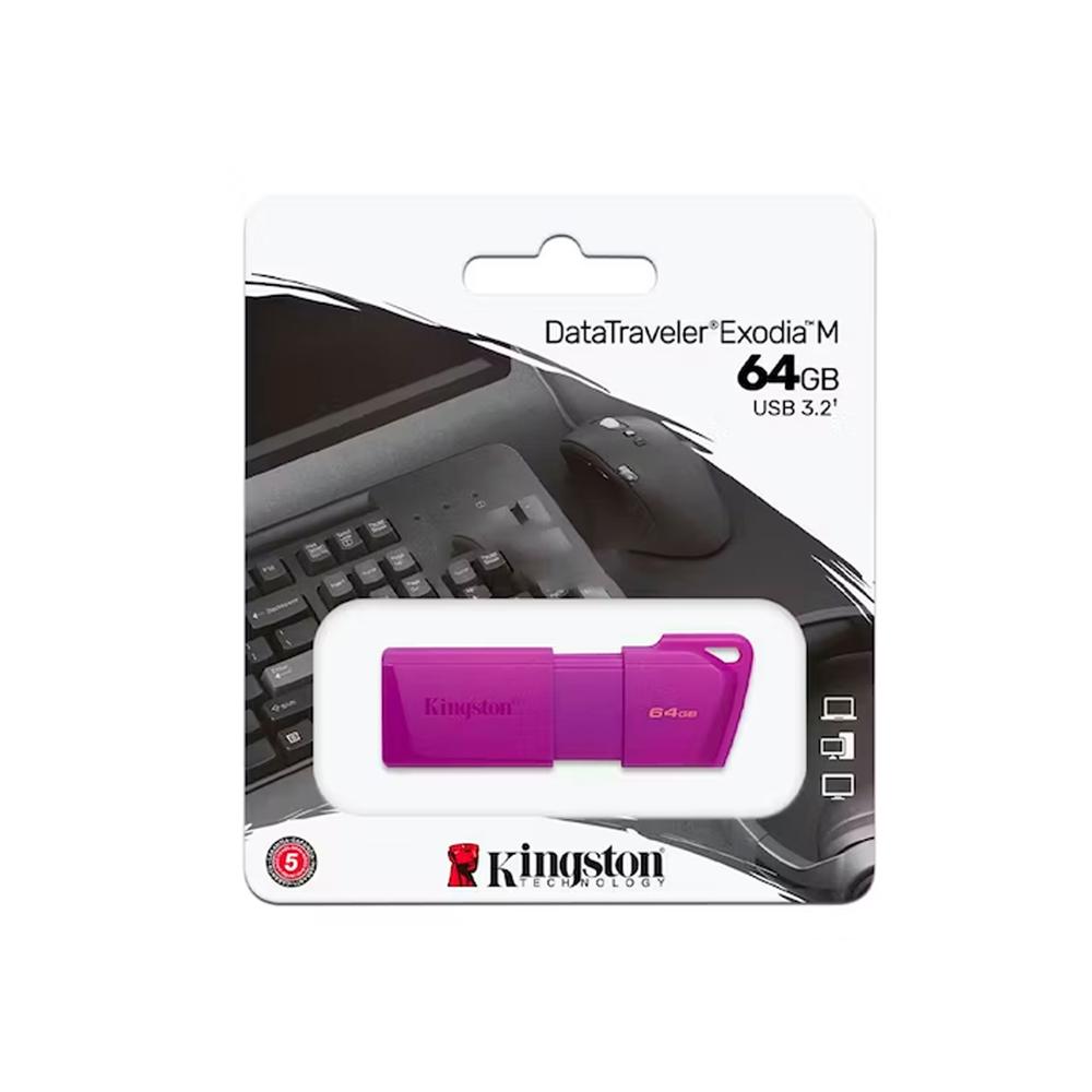 Memoria Usb 64gb Kingston 3.2 Exodia Neon Purple KC-U2L64-7LP