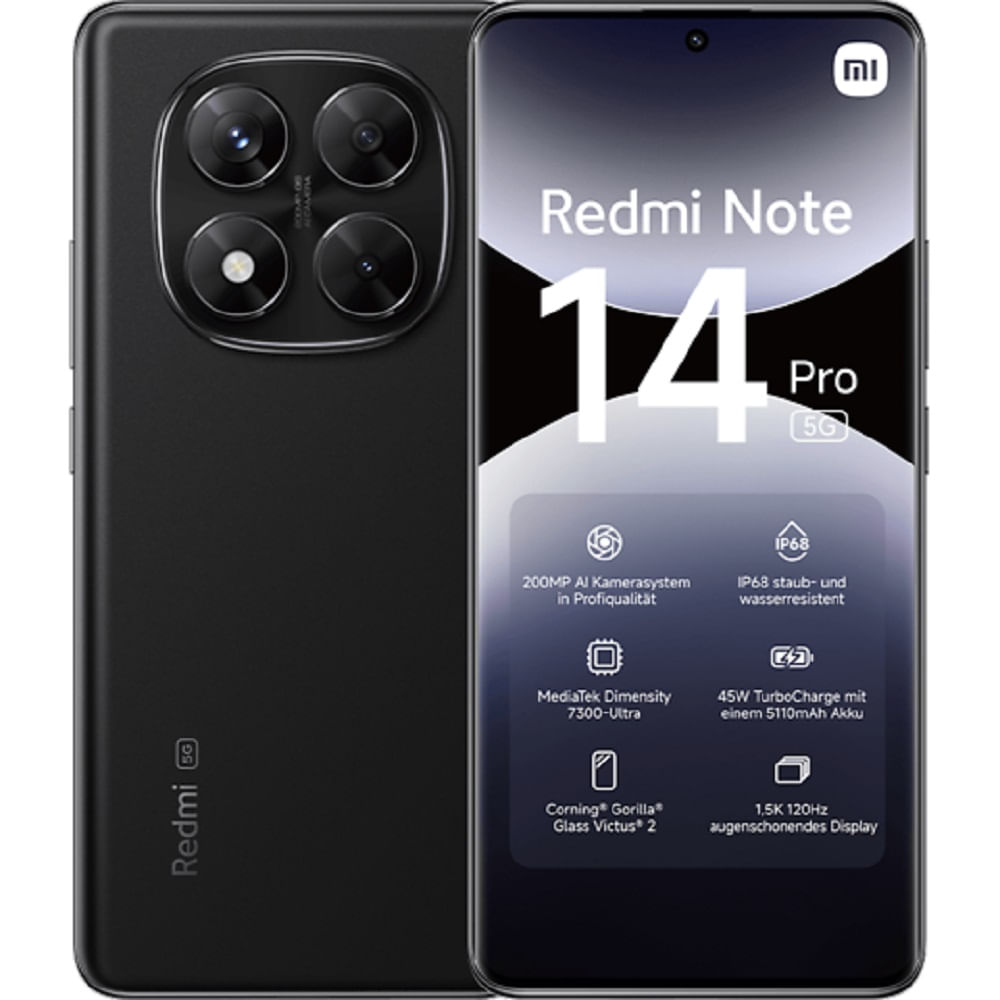 Xiaomi Redmi Note 14 Pro 5G 256GB 8GB RAM Negro