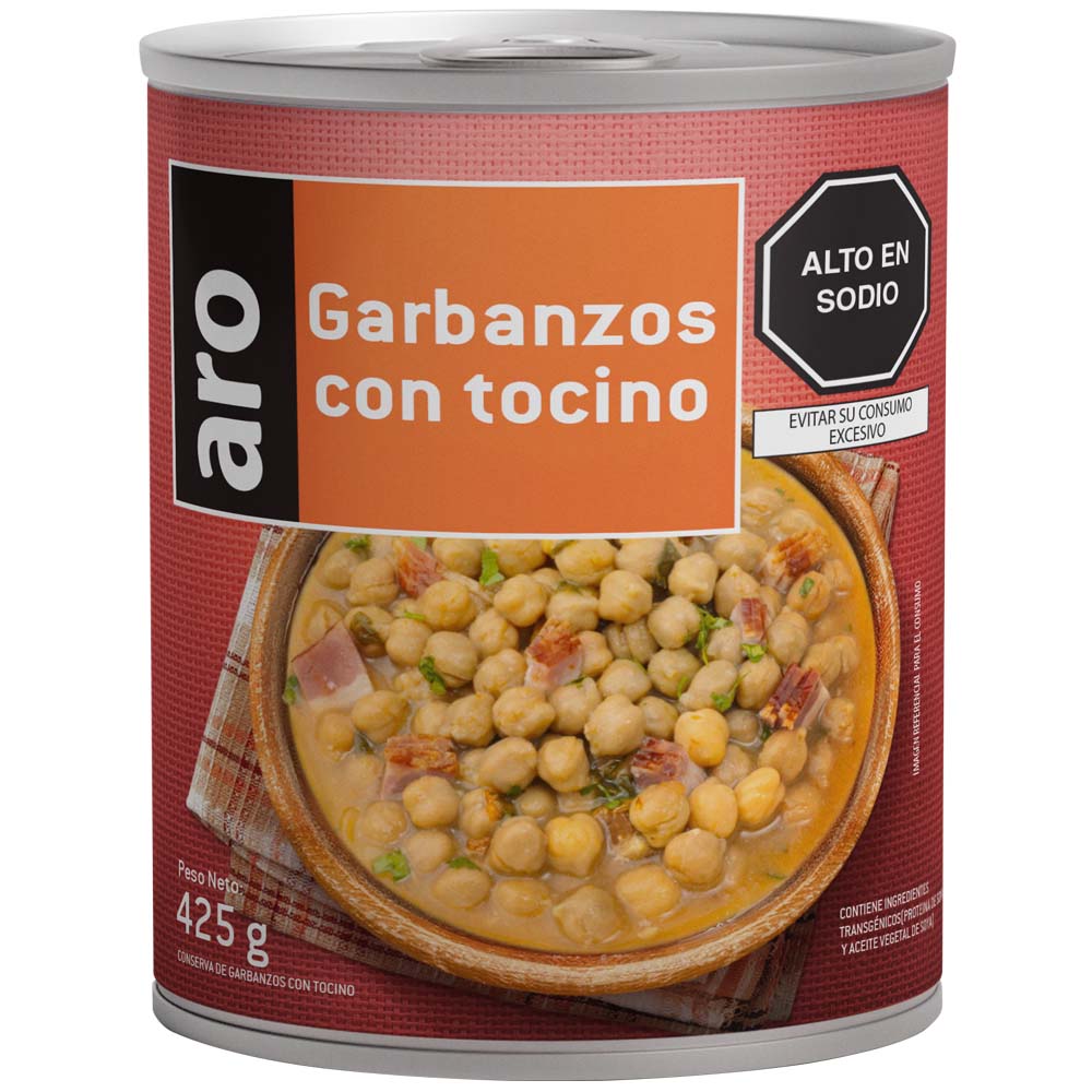 Conserva de Garbanzo Tocino ARO Lata 425g