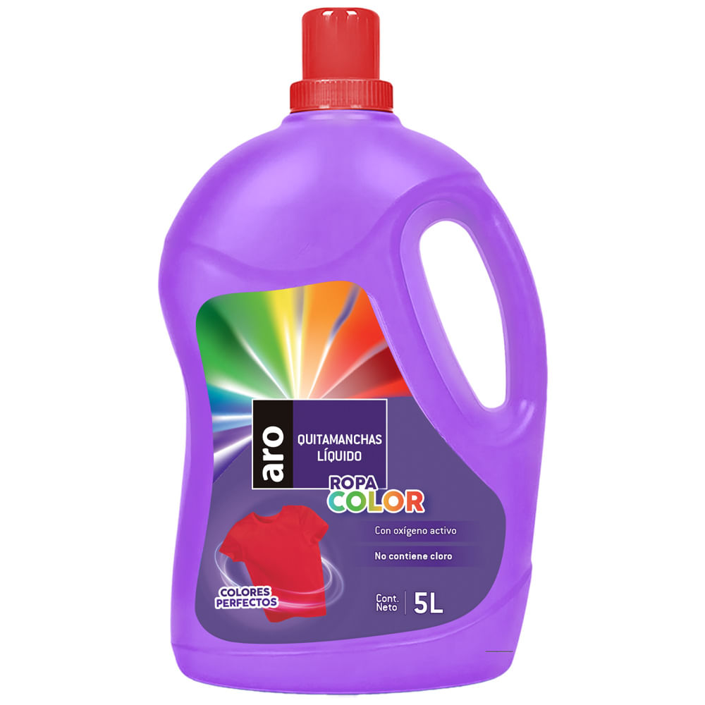 Quitamanchas Líquido ARO Ropa Color Galonera 5L