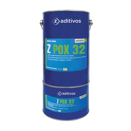 Puente de adherencia epóxico para anclajes y reparación Zpox 32 A+B 5kg Zeta