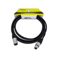 Cable para Micrófono Jack XLR a Plug XLR 3 Metros BB827/3M SOUNDKING