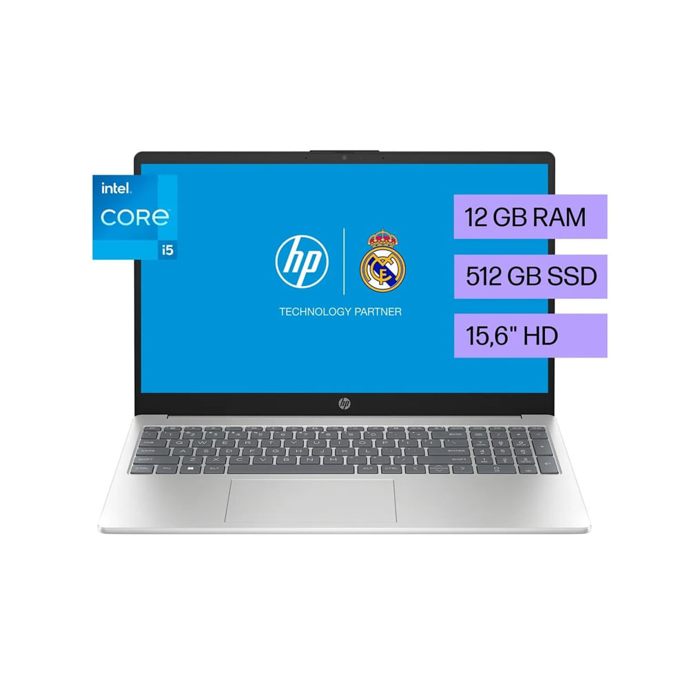 Laptop Hp 15-FD0061LA Intel Core I5-1235U 12GB Ram 512GB SSD 15.6” FHD