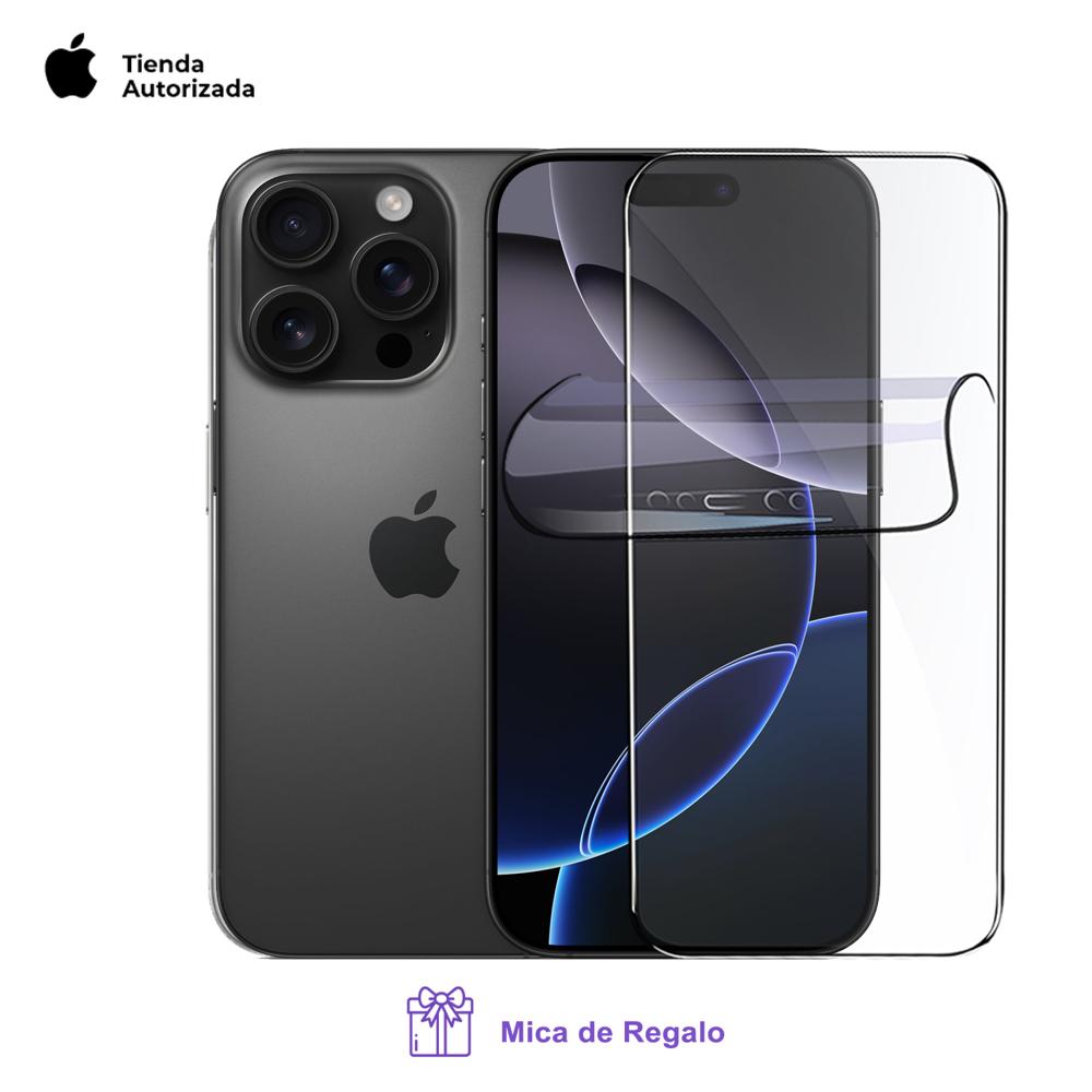 Apple Iphone 16 Pro 128Gb Apple Intelligence Esim Black Titanium con Mica Hidrogel