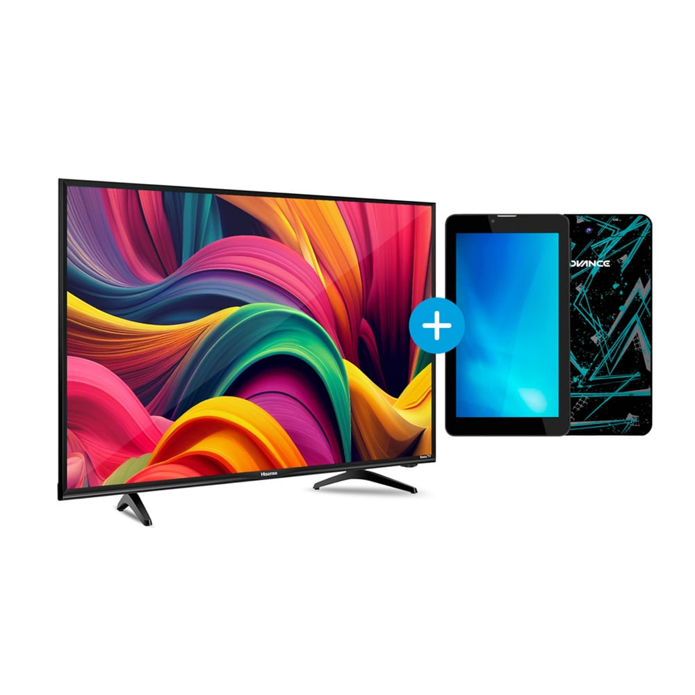 Combo Televisor Hisense 65A6NA 65"" y Tablet Advance PRIME PR6152"" Gris