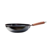 Sartén Wok de Hierro N°30 Record Antiadherente con Tapa de Acero Inoxidable