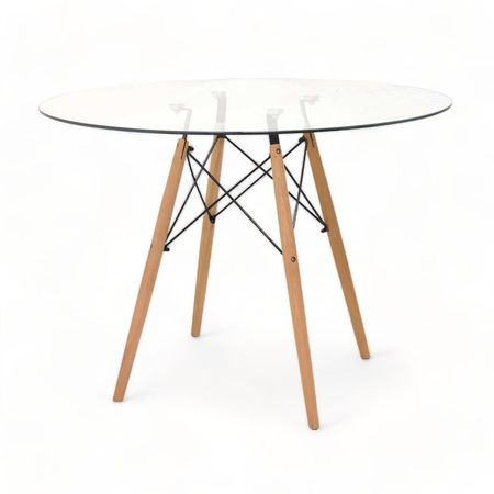 Mesa de Comedor Eames Vidrio 4 Personas Bonno