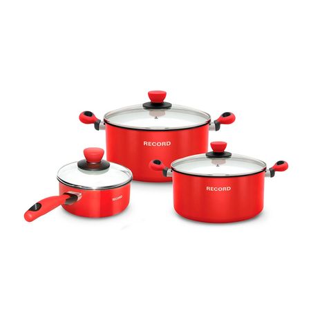 Juego de ollas Amore Ac vitrificado 6 piezas Record