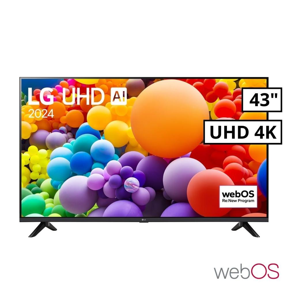 Televisor LG 43 Smart TV Thinq AI WEBOS HUB 4K UHD LED 2024 43UT7300PSA