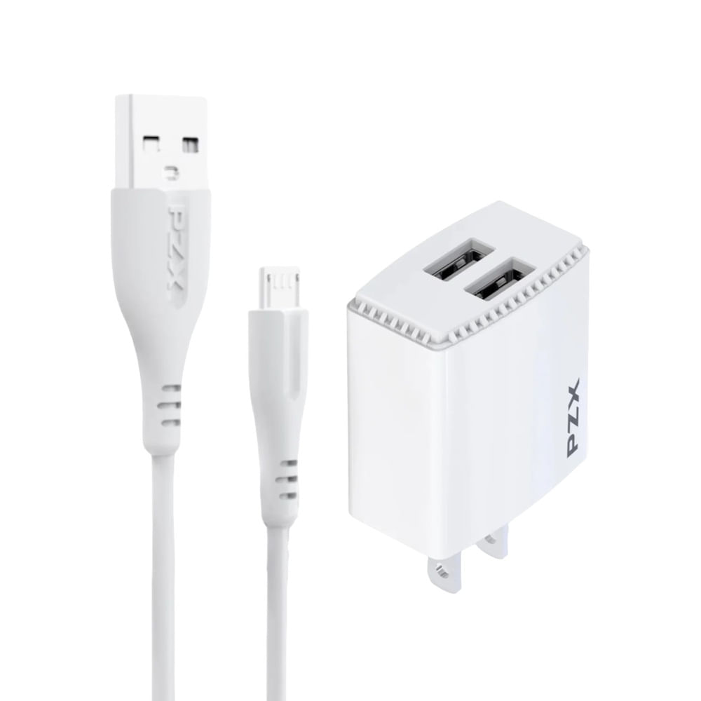Cargador y Cable Tipo Micro Usb-V8 Pzx Kit P06