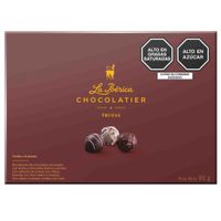 Trufas LA IBÉRICA Chocolate bitter blanco y leche Paquete 6Un