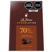 Chocolates LA IBERICA Pastillas 70% Cacao Caja 150g