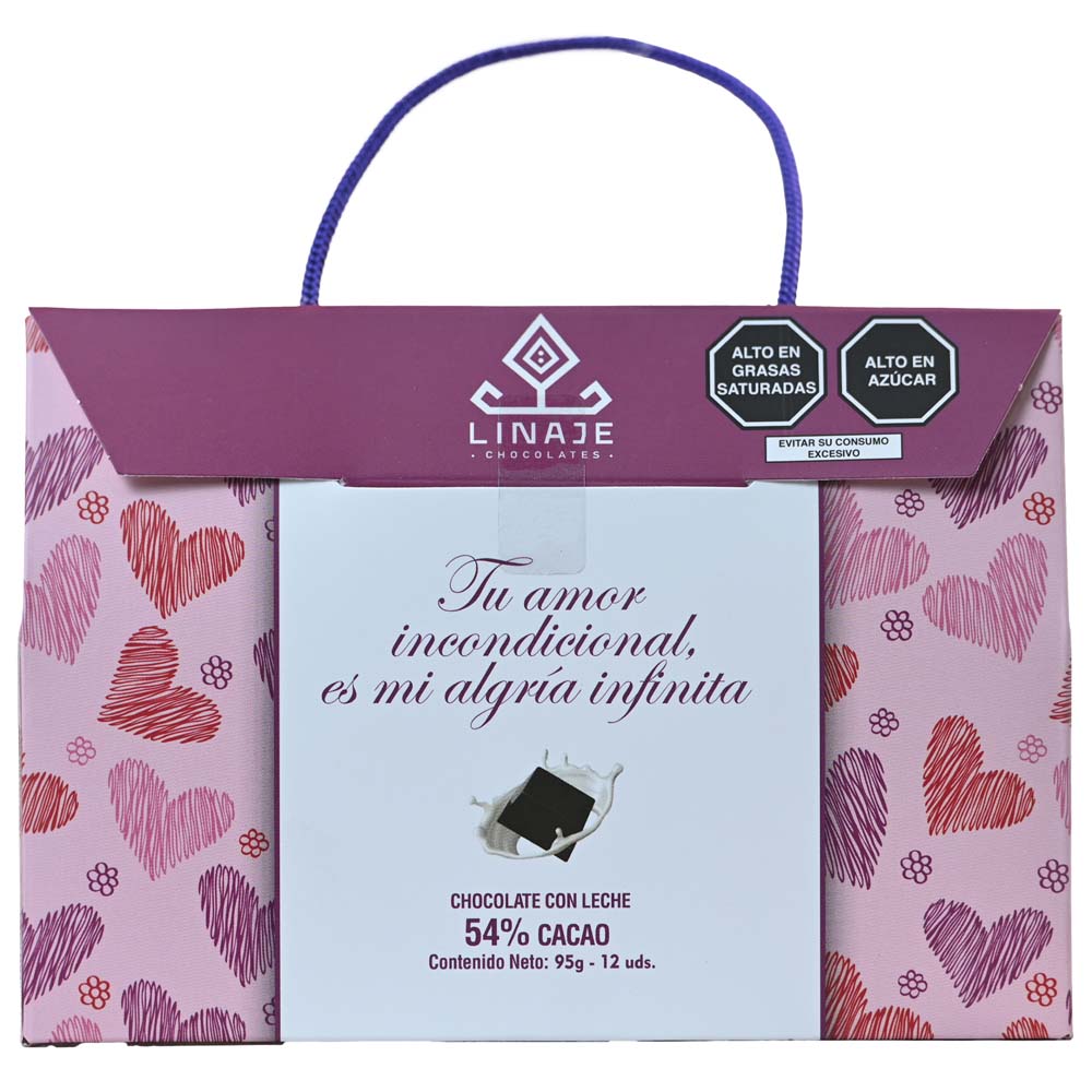 Chocolate con Leche LINAJE Cartera Caja 95g