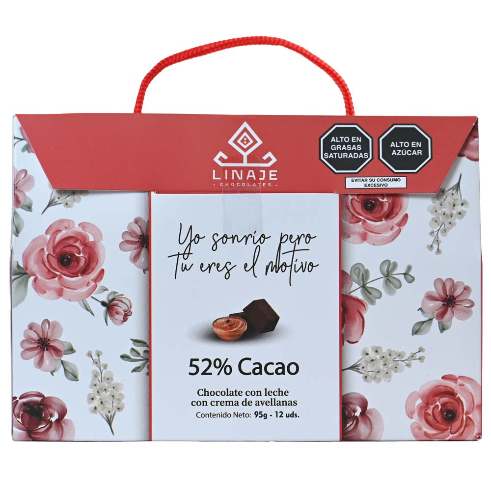 Chocolate con Crema de Avellanas LINAJE Cartera Caja 95g