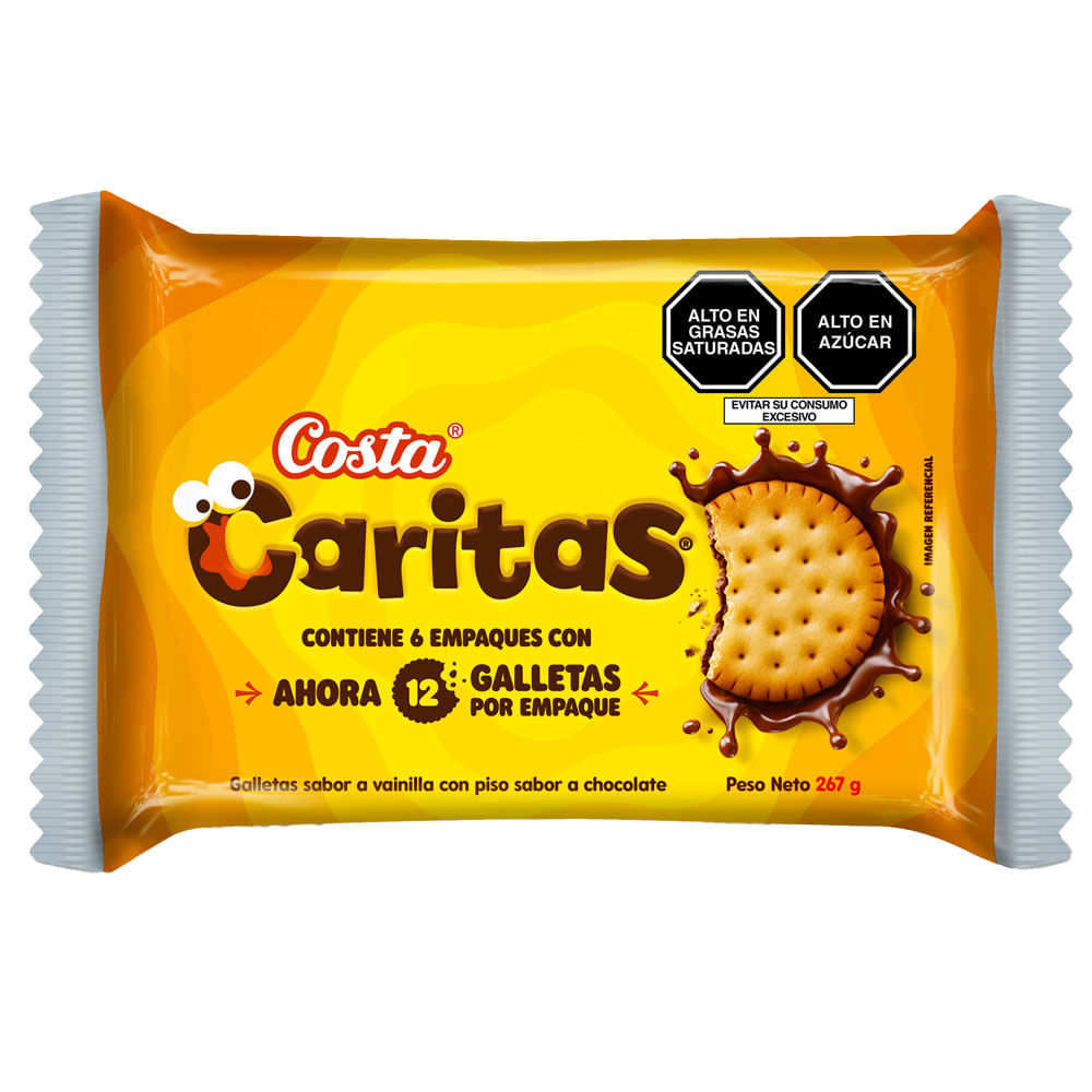 Galletas Caritas COSTA 6un x44.5g