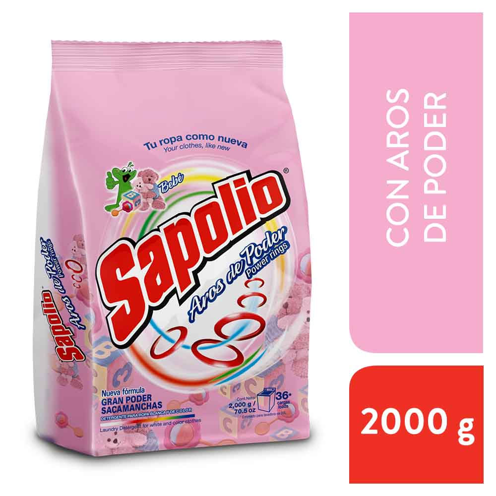 Detergente en Polvo SAPOLIO Bebé Bolsa 2Kg