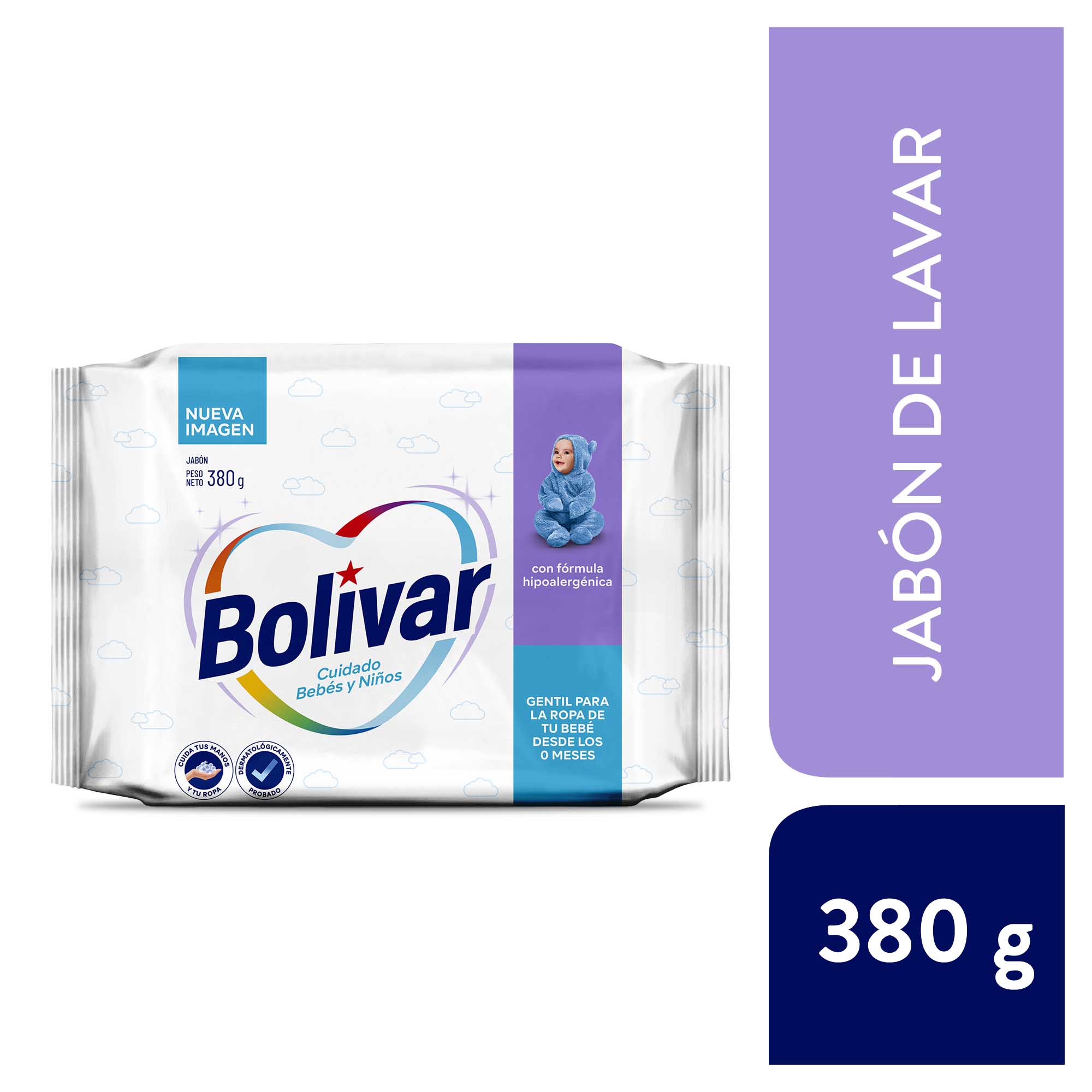 Jabón BOLIVAR Cuidado Bebés Bolsa 380g