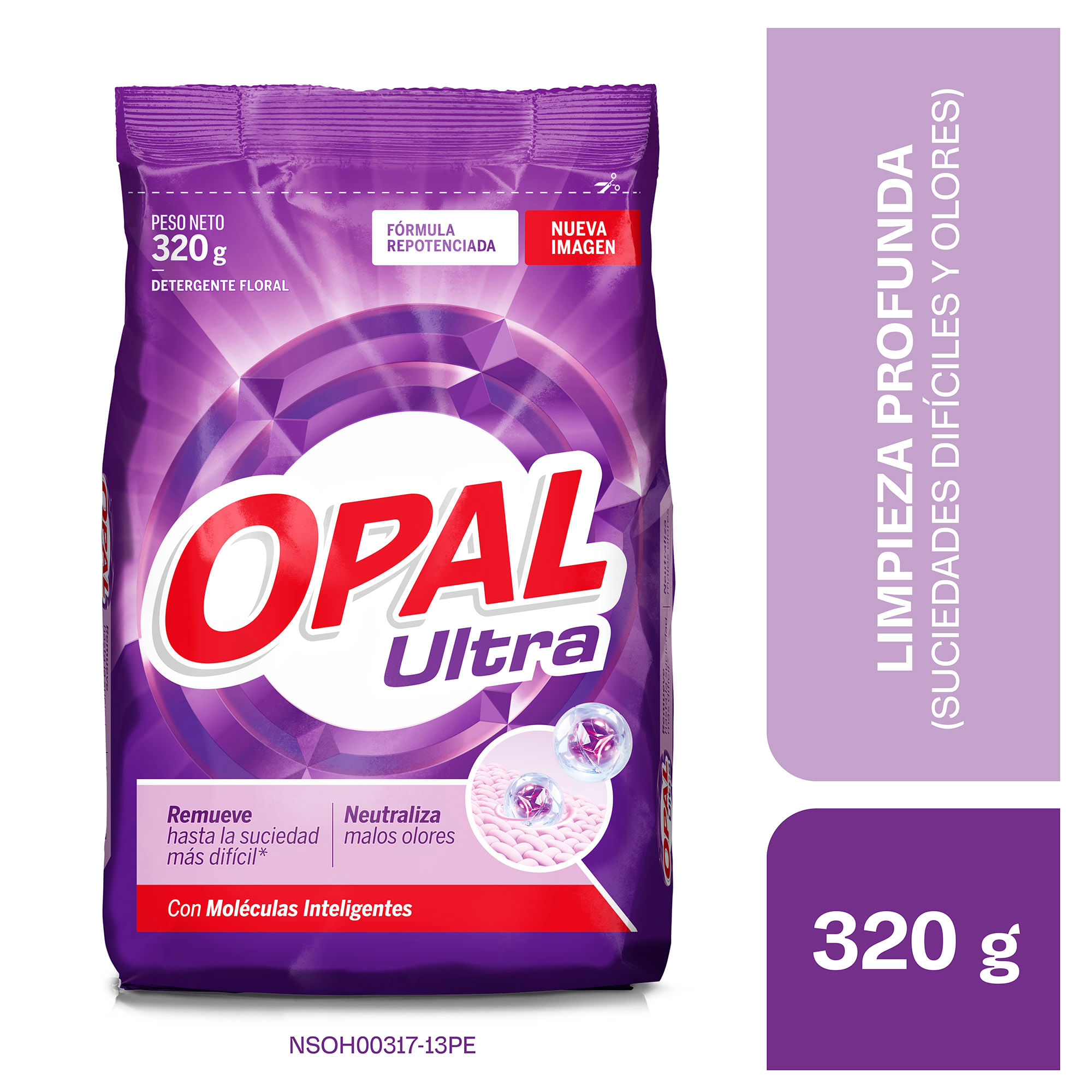 Detergente en Polvo OPAL Ultra Bolsa 320g