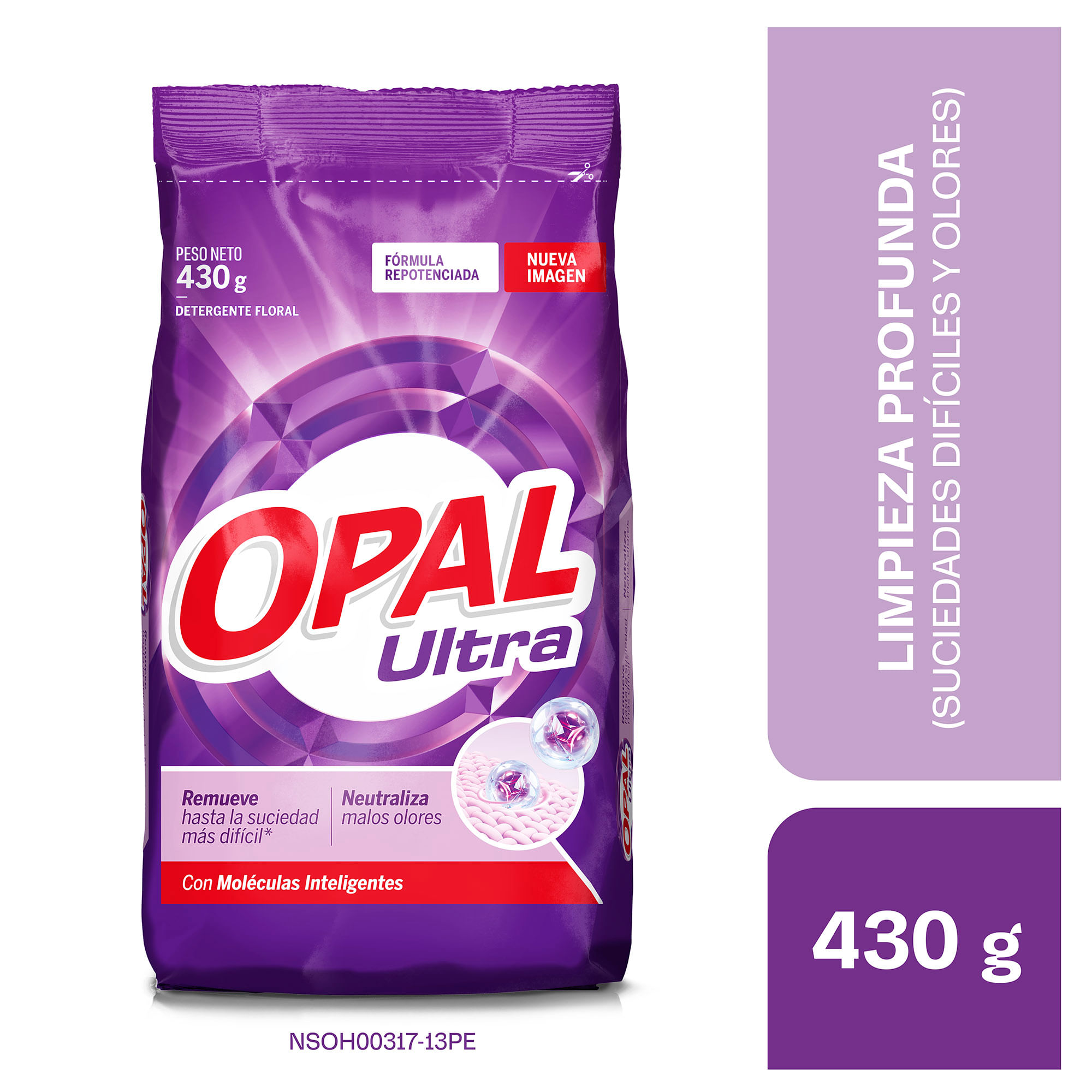 Detergente en Polvo OPAL Ultra Bolsa 430g