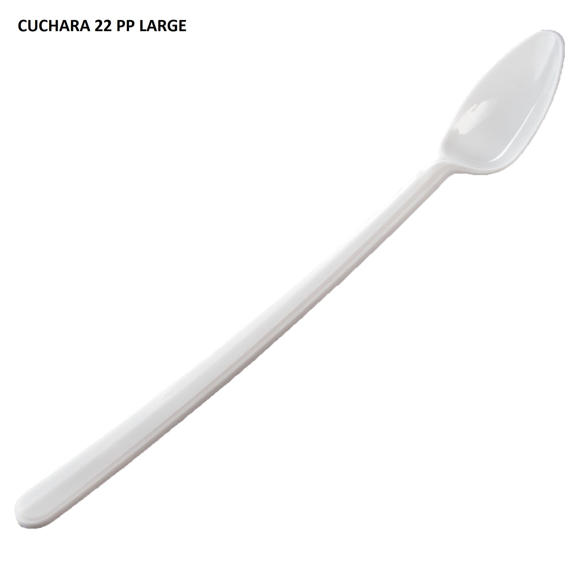 Set de Cuchara LA EUROPEA 22 Largo Blanco 50un 165x30x0mm