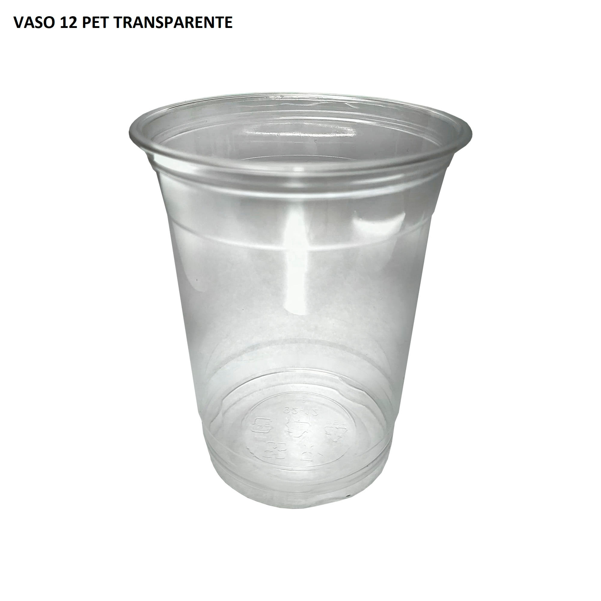Vaso HAWAI 12 PET Transparente 50un 106x92x106mm
