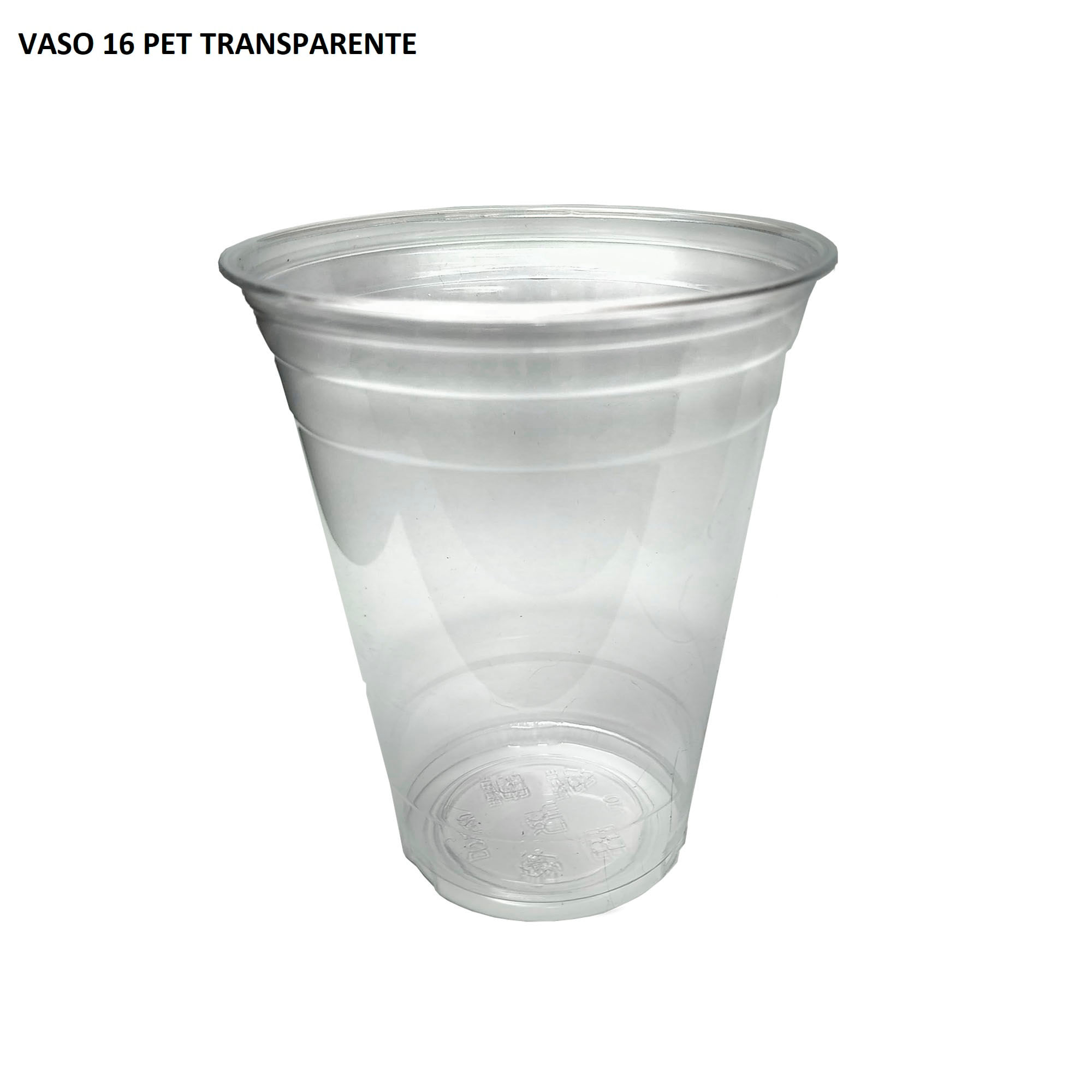 Vaso HAWAI 16 PET Transparente 50un 120x96x120mm