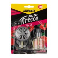 Ambientador Auto Fresco Simoniz 10ml Fresa Con Repuesto