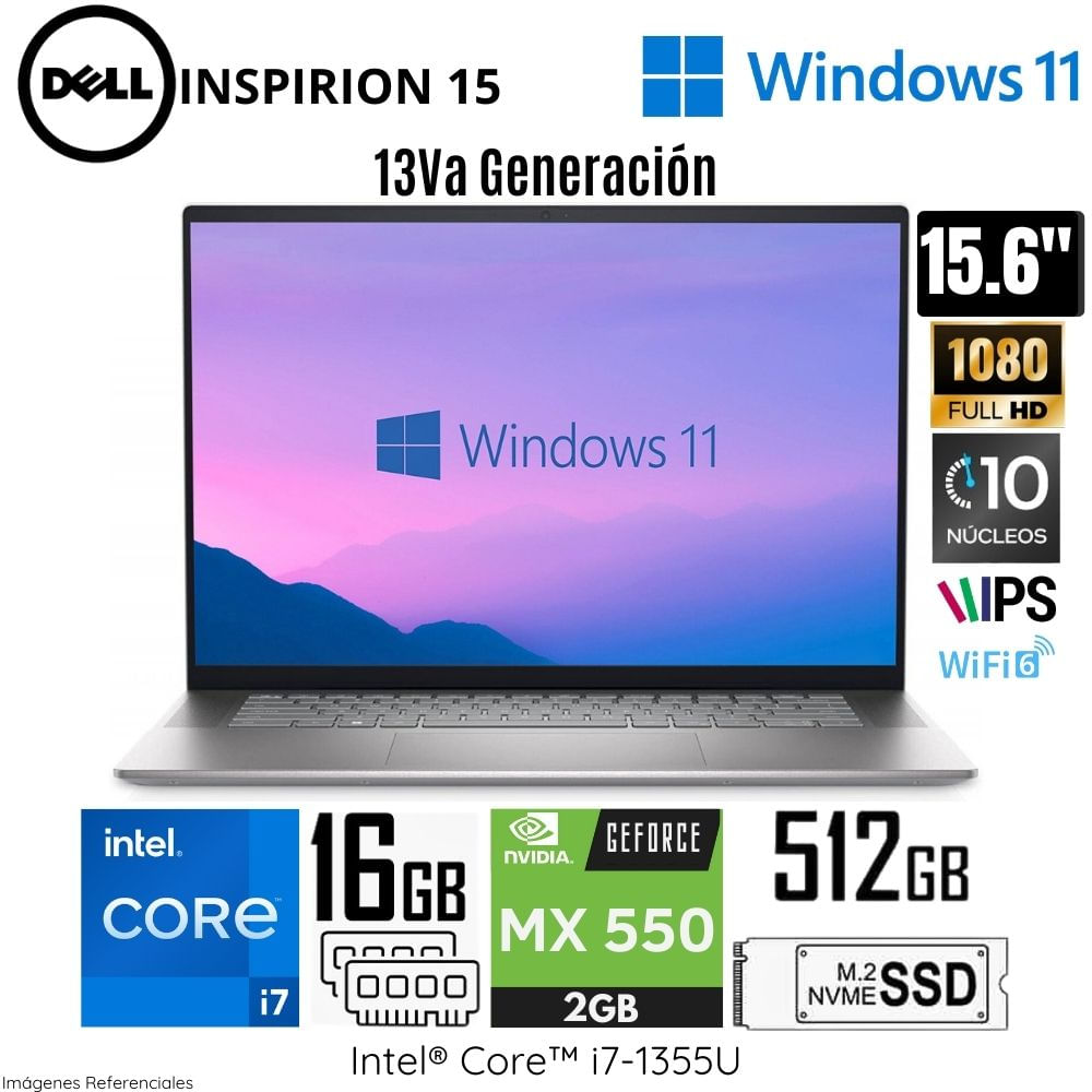 Laptop Dell Inspiron 15 3530(D13JR) Intel Corei7-1355U 16GB RAM 512GB SSD 15.6"" FHD MX550-2GB WIN11