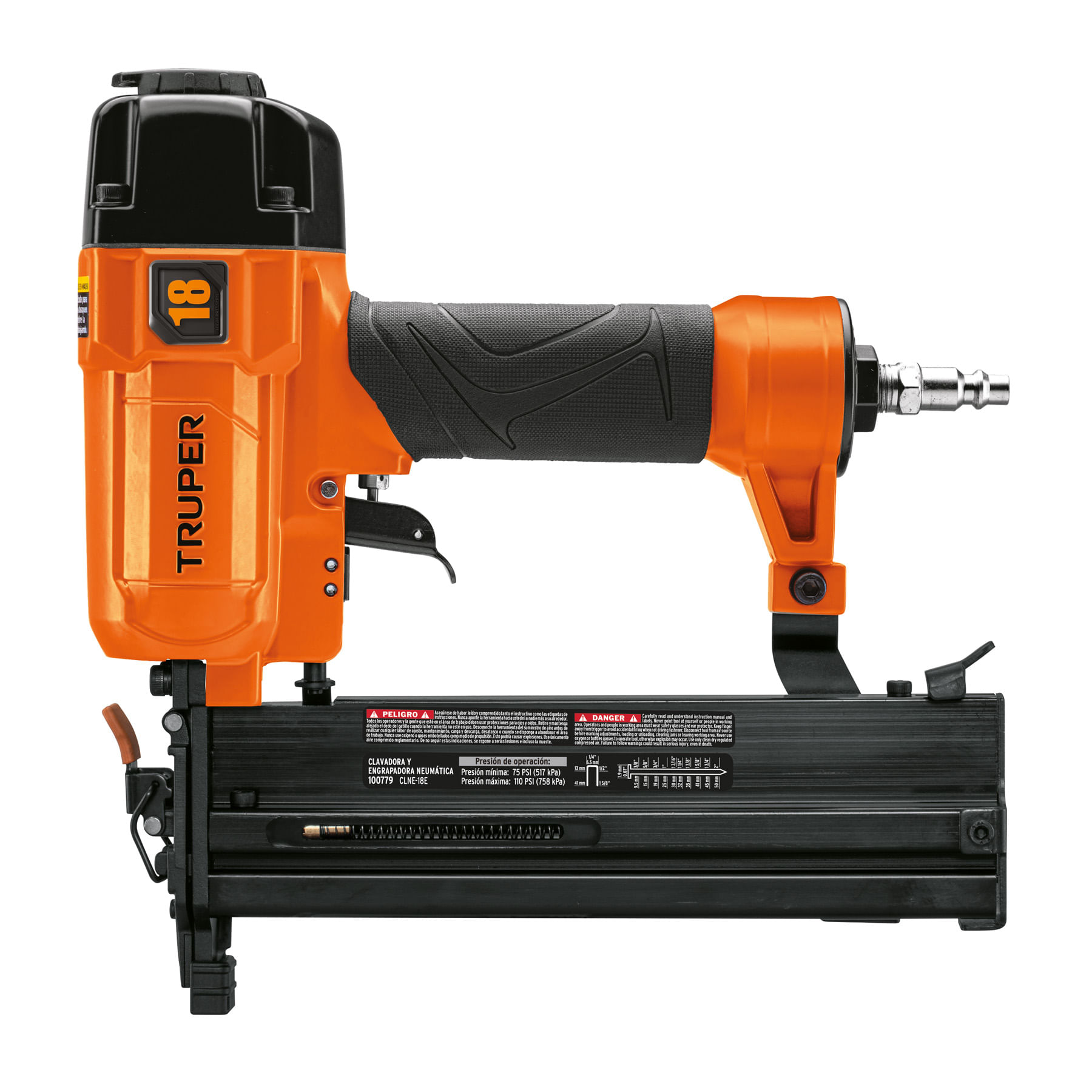 Clavadora y Engrapadora Nehumatica Profesional Calibre 18 Truper 100779