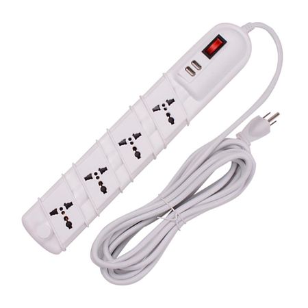 Supresor de pico 4 tomas 2 puertos USB Werken