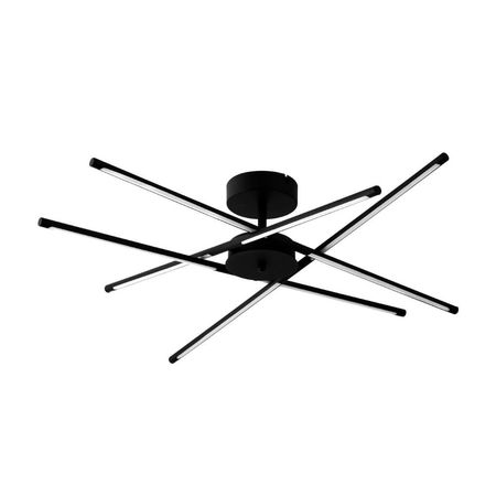Lámpara Colgante LED Lightech Moy 32W Metal/Vidrio Negro 3 Luces