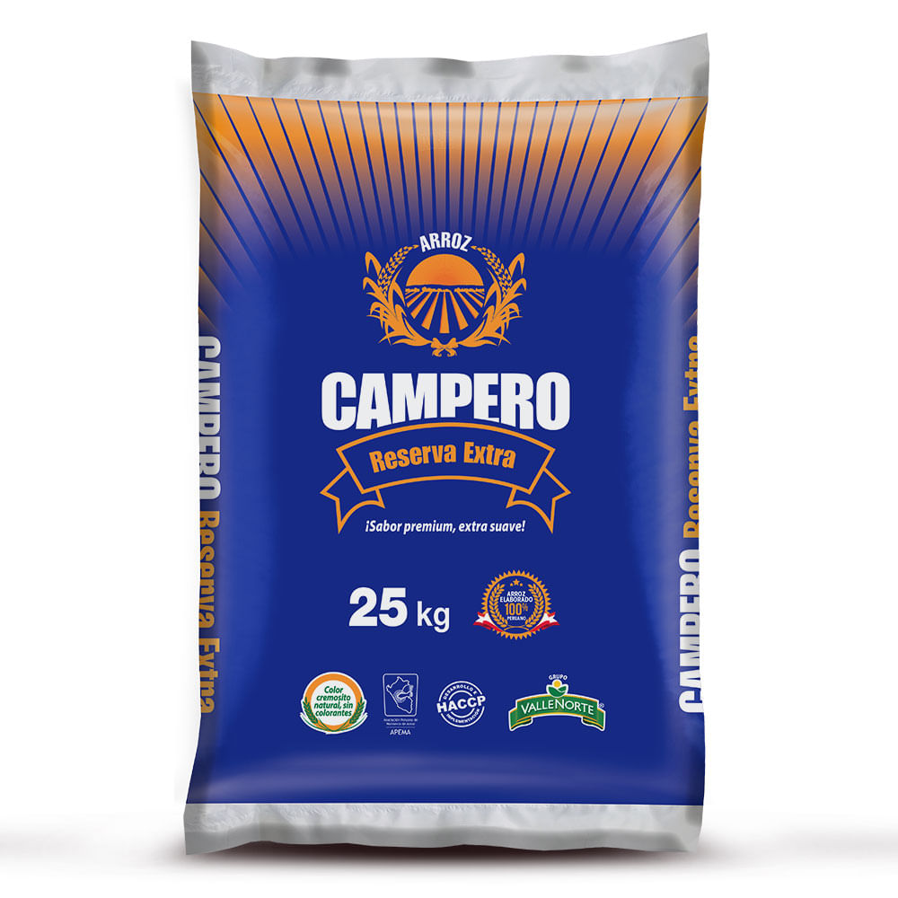 Arroz Extra CAMPERO Granel Saco 25Kg