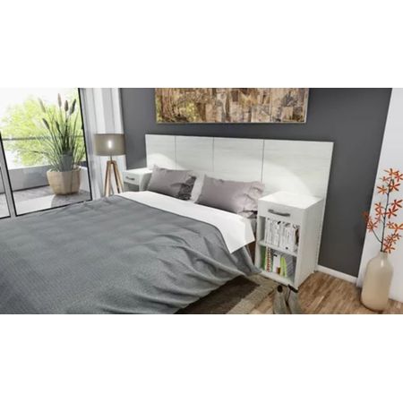 Cabecera de cama con veladores incluidos Rafaela color Blanco TU MESITA