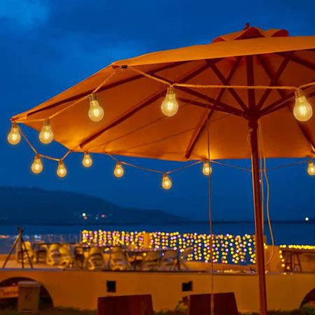 Guirnalda Luminaria Orange Vintage 10 Focos Luz Cálida 5m