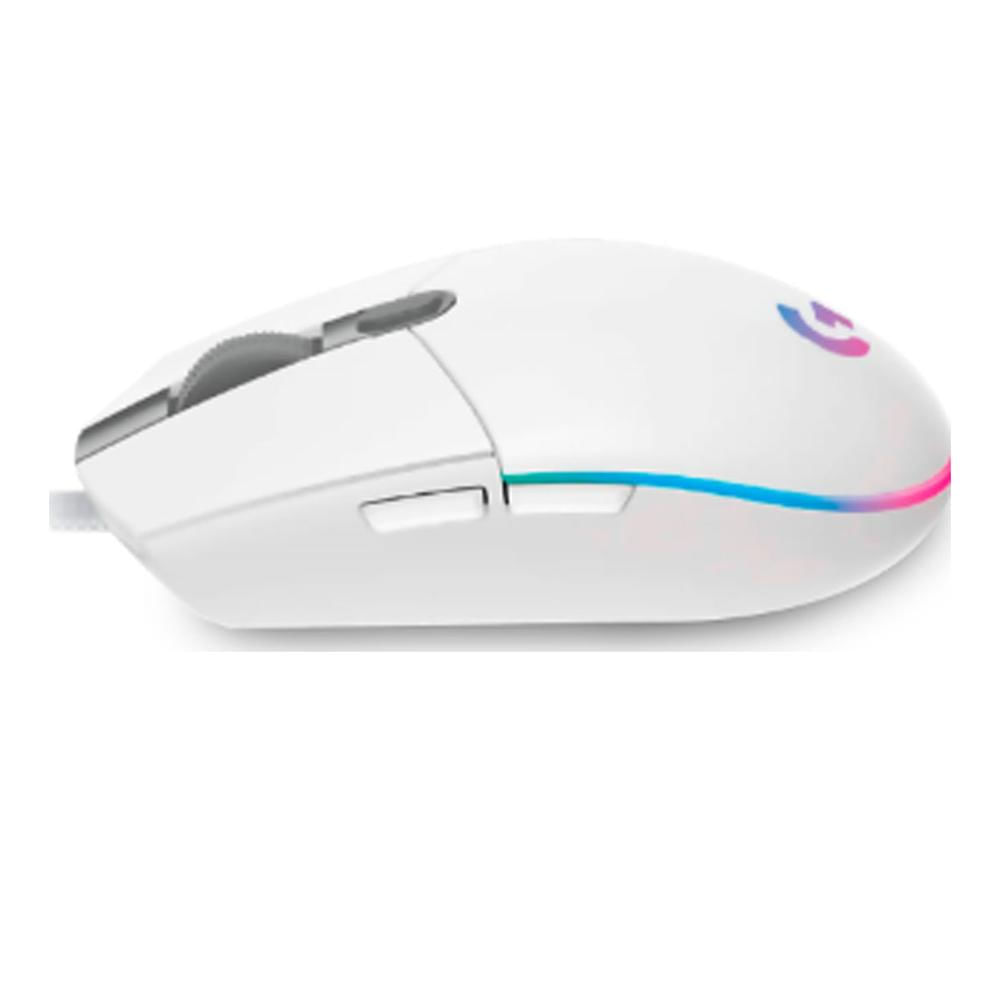 Ratón Logitech G203 Lightsync Óptico 8000 Dpi Rgb Blanco 910-005791