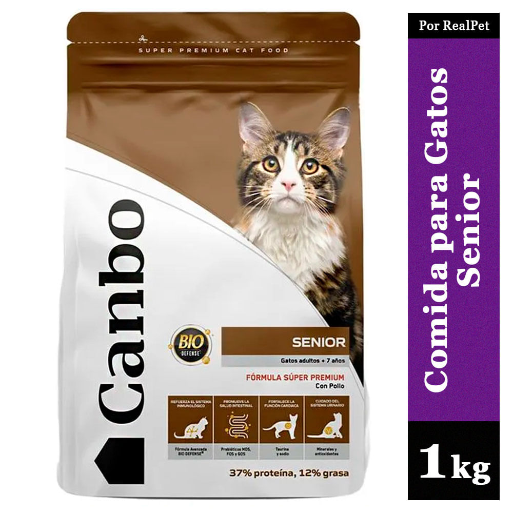 Comida para Gatos Adultos Canbo Cat Senior Pollo 1 kg