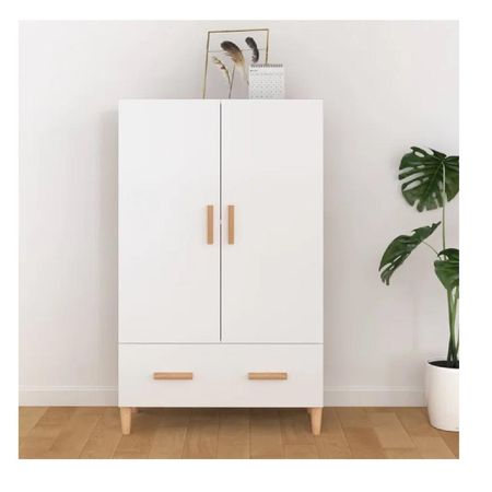 Apàrador Vertical TU MESITA Usman color Blanco 2 puertas 1 cajón