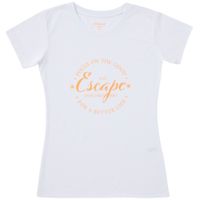 Polo Básico Manga Corta Estampado Damas SINGULAR Blanco 1