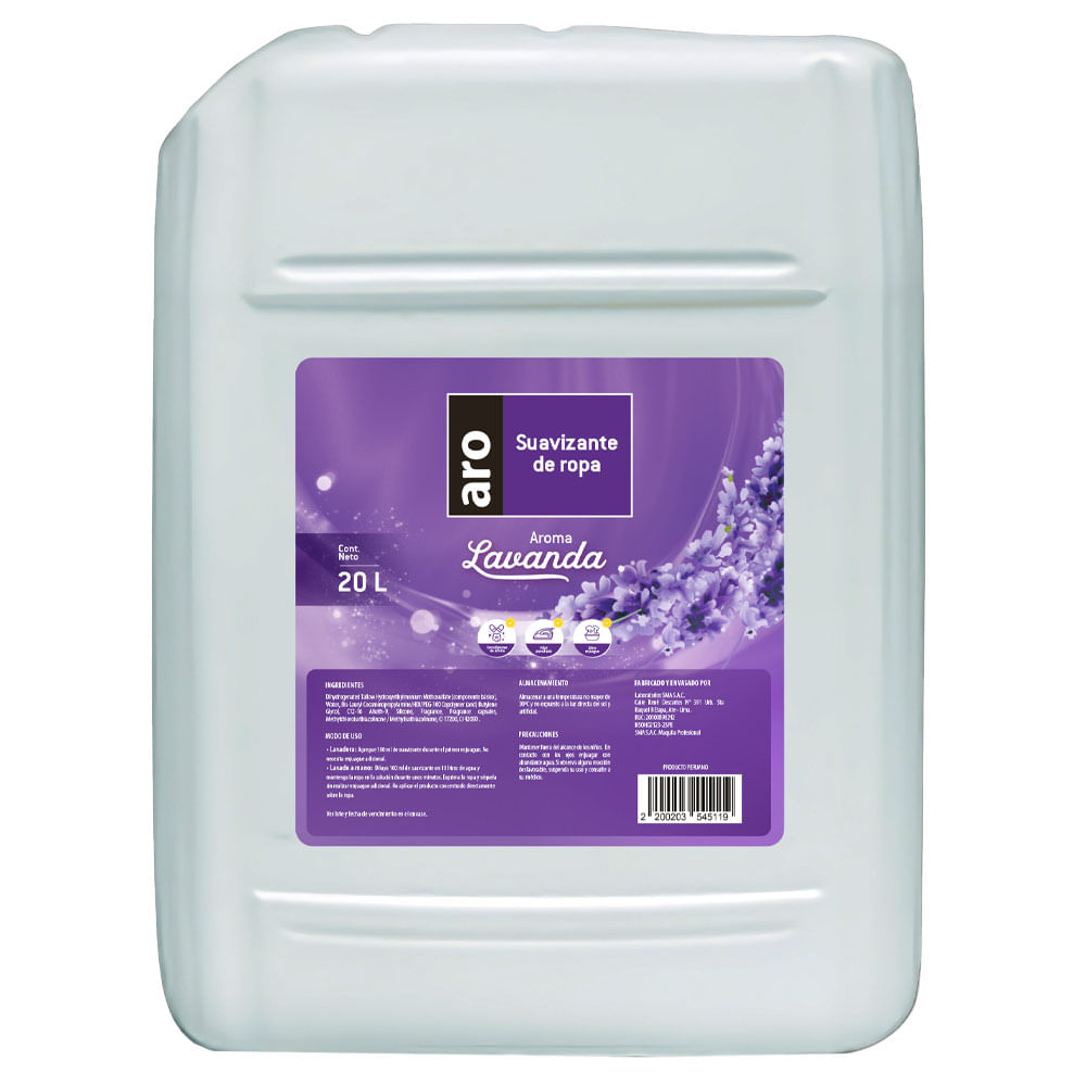 Suavizante ARO Lavanda Frasco 20L
