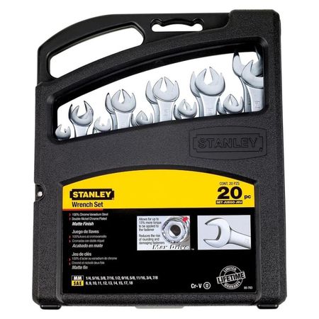 Juego de Llaves Mixtas 8 mm - 18 mm 20 pz Stanley 85-783