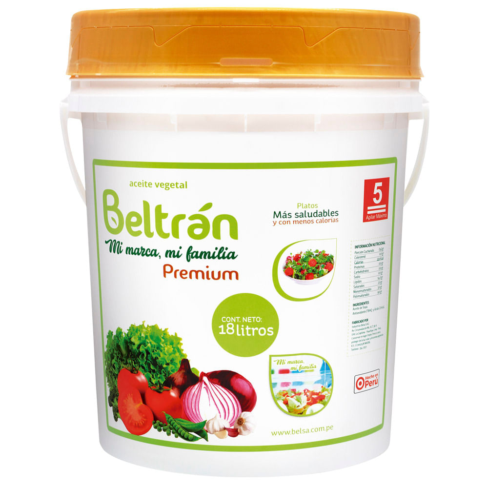 Aceite Vegetal BELTRAN Balde 18L