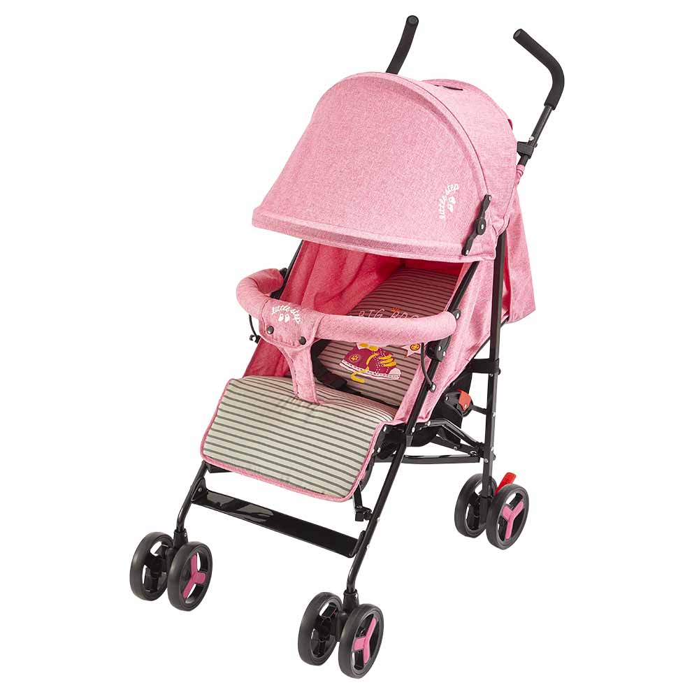 Coche para Bebé LITTLE STEP Bastón Oxford Rosado