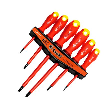 Juego de Destornilladores Kamasa de Acero Cromado Azul 6 Piezas