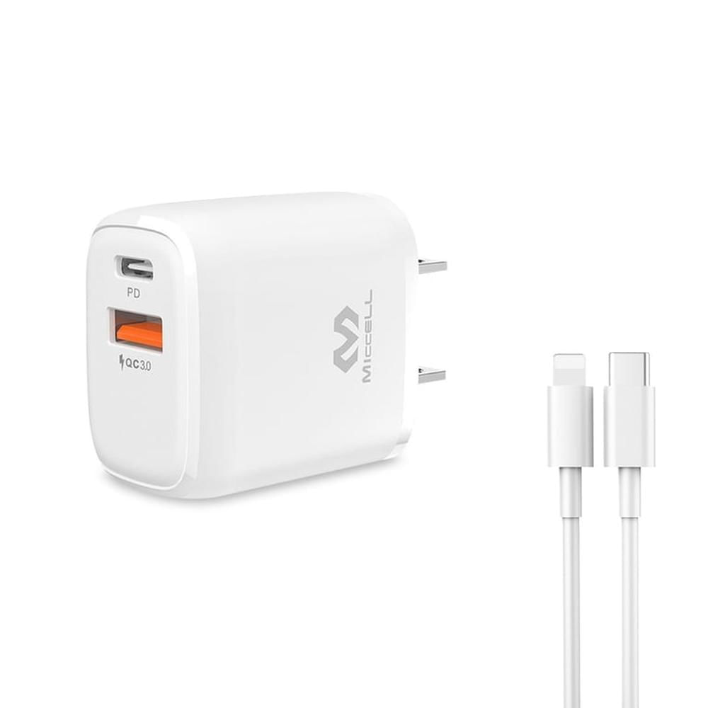 Cargador de pared Carga rápida dual USB - PD Tipo-C 20W VQ-PD002